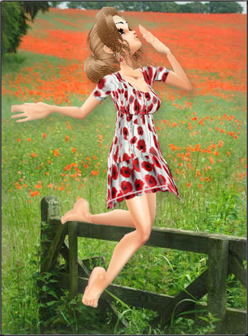 Poppy Flower Dress made by Florita1992