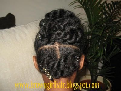 Brown Girls Hair Natural Up Do Hairstyle For Girls