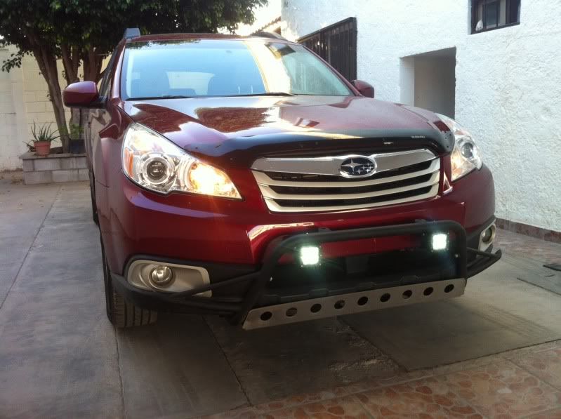 Rigid LED Off Road Lights Installed on Bar w/Pics Subaru Outback