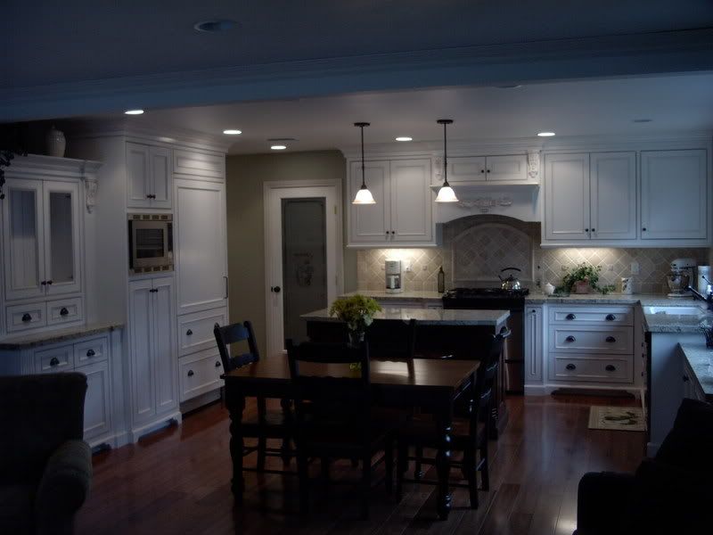 pictures of warm white cabinets with lighter granite   Kitchens