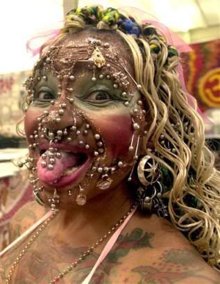 pircing lady