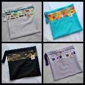 12" x 12" Zippered Wetbags - 5 to choose from!