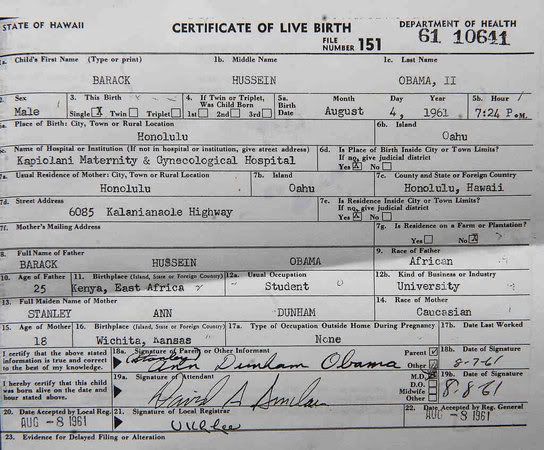 long form birth certificate obama. Obama#39;s birth certificate