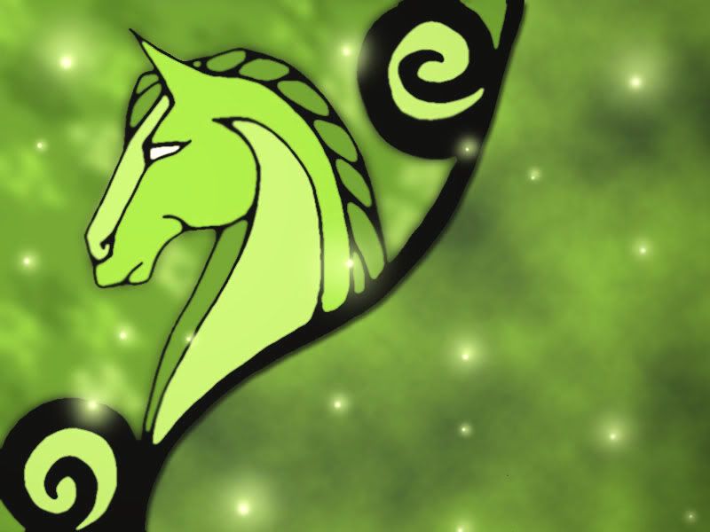 horses wallpaper for desktop. Green Horse Wallpaper Image