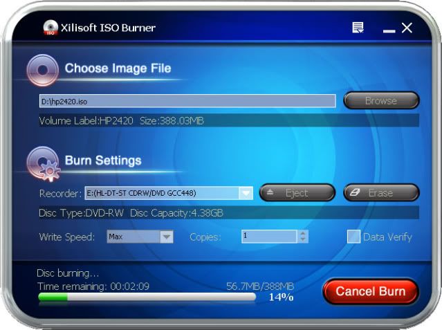 Xilisoft ISO Burner v1.0.55.0508 Портативный