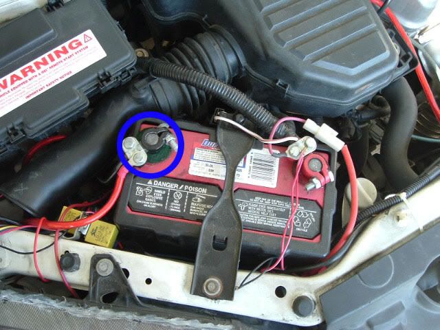 Replacing honda odyssey battery cable #3