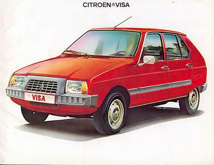 I used to have a red Citroen Visa Super E when I was at college similar to