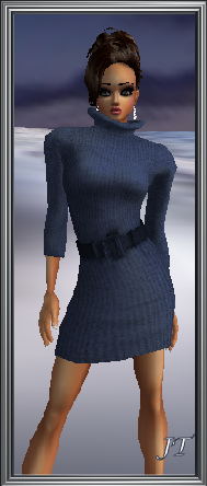 Sweater Dress Blue 1.1