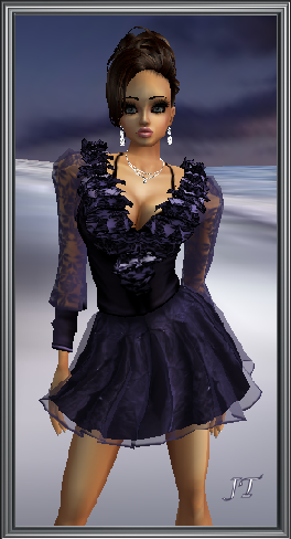 purple lace dress 1