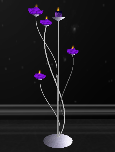 purple rose candlestand 1