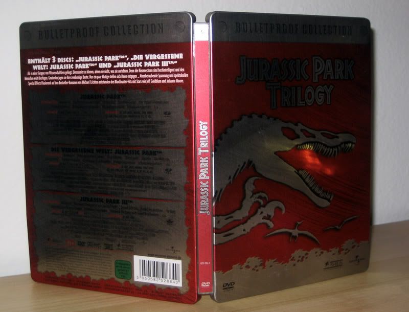 Jurassic Park Trilogy Bulletproof Collection Steelbook Awesomeville 