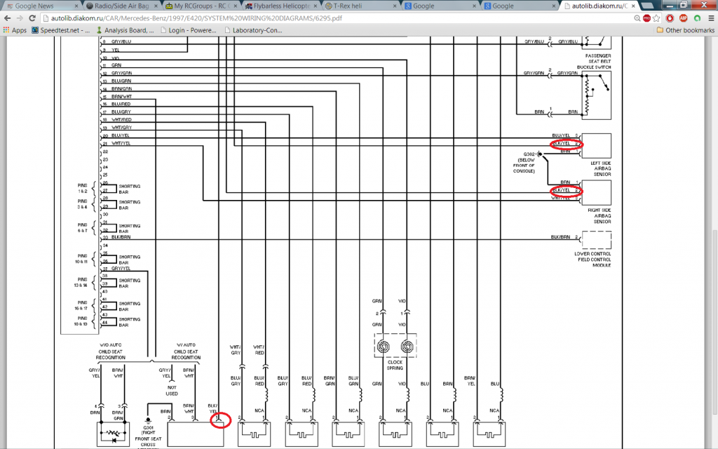 Radio/Side Air Bag Fuse MercedesBenz Forum