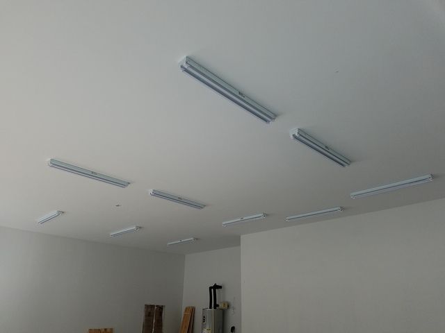 Surface Mounted Long 2 Ft 2 Lamp Cooper Lighting 17 Watt Fluorescent Lamp Wraparound Light Fixture