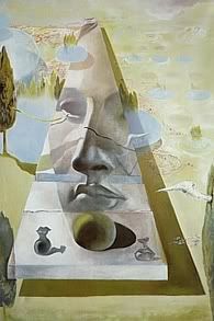 Aparição da Face de Afrodite de Cnido, por Salvador Dali.