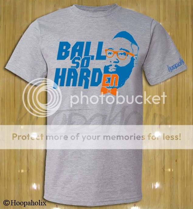   Harden t shirt OKC Oklahoma City Thunder tee Ball So Hard jersey nba