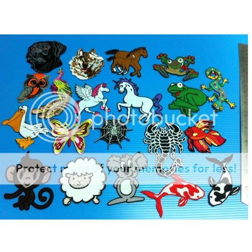   Big Lot Animal Farm lover Collection Sew Iron Patch Embroidered  