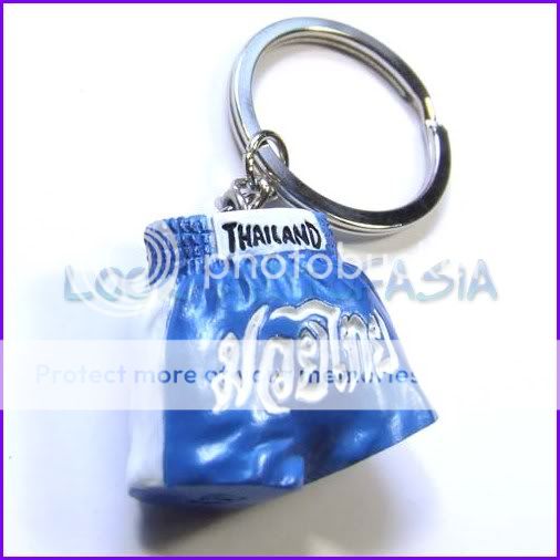 Fighters Blue Muay Thai Boxing Shorts Thailand Keychain  