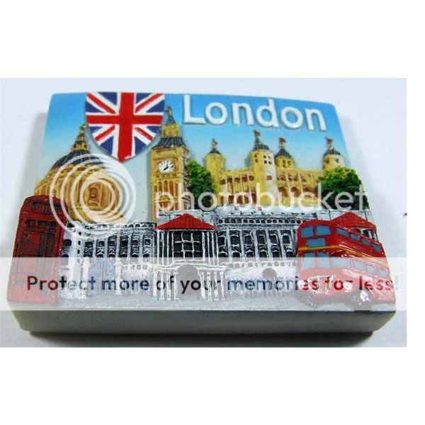 GIFT LANDMARK London UK England Resin Fridge Magnet  
