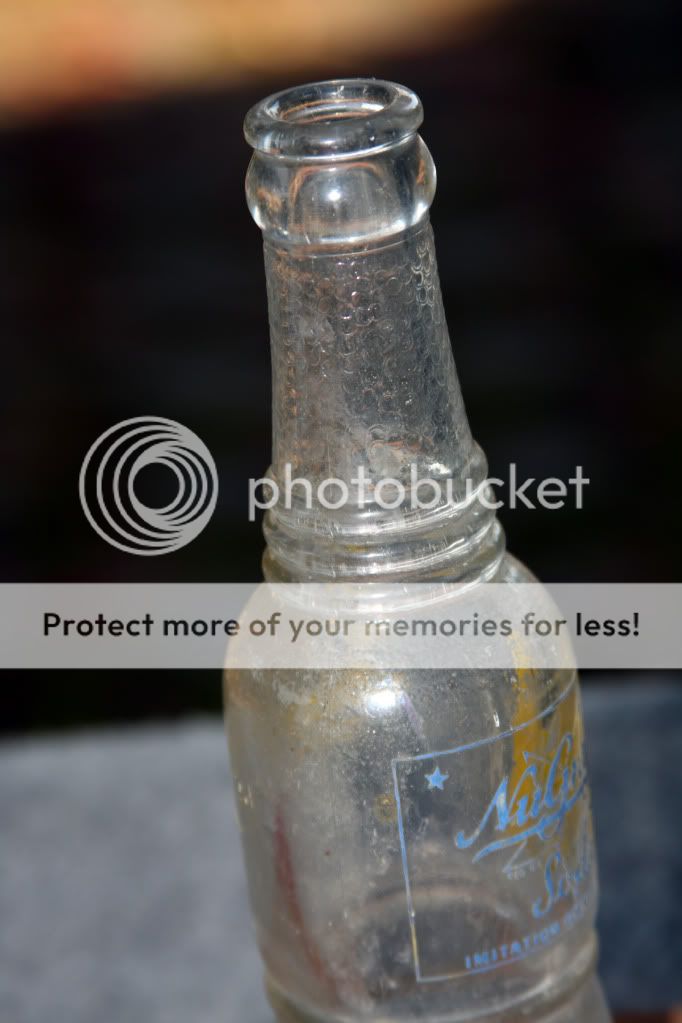 NuGrape Soda Antique Soda Style Bottle  